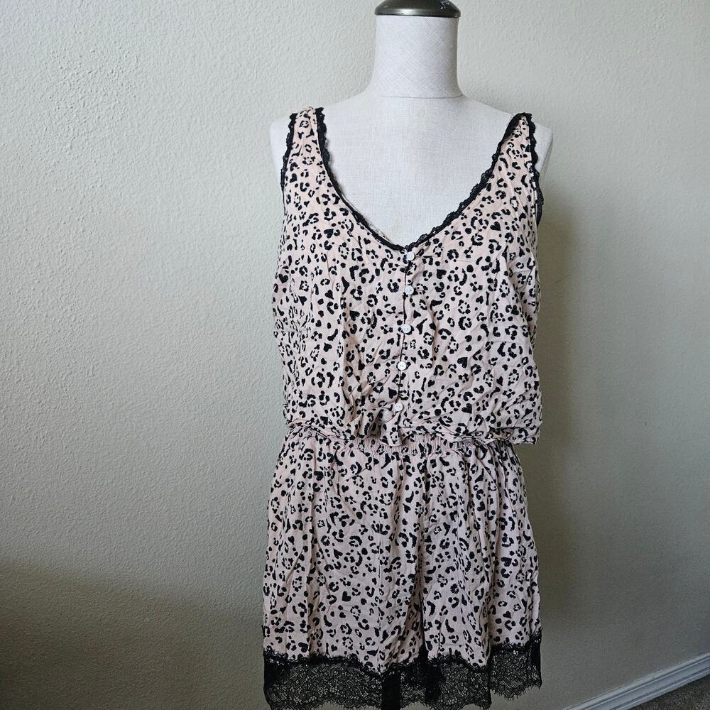 Victoria's Secret Leopard Printed Cami & Shorts  Sleep Set Small